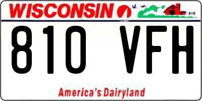WI license plate 810VFH