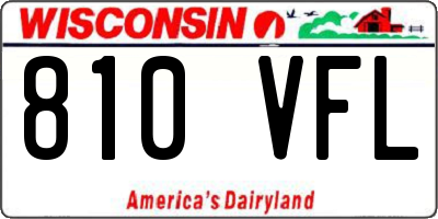 WI license plate 810VFL