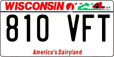 WI license plate 810VFT