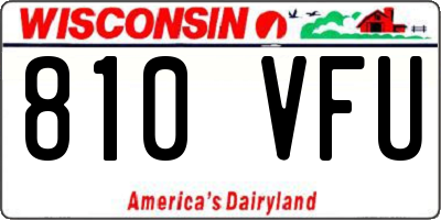 WI license plate 810VFU