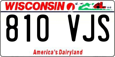WI license plate 810VJS