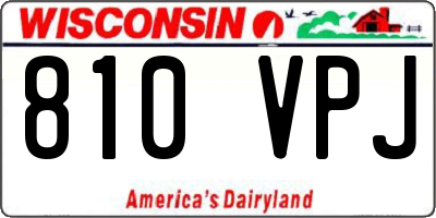 WI license plate 810VPJ