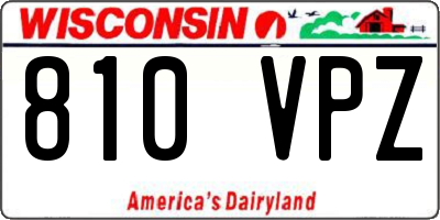 WI license plate 810VPZ