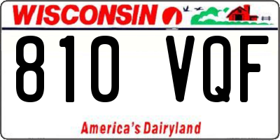 WI license plate 810VQF