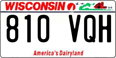 WI license plate 810VQH