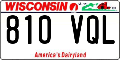 WI license plate 810VQL