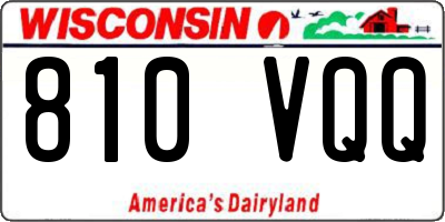 WI license plate 810VQQ