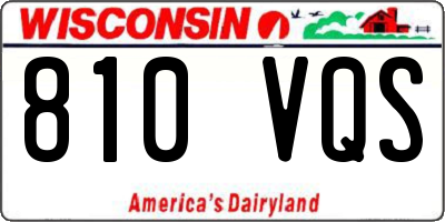 WI license plate 810VQS
