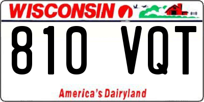 WI license plate 810VQT