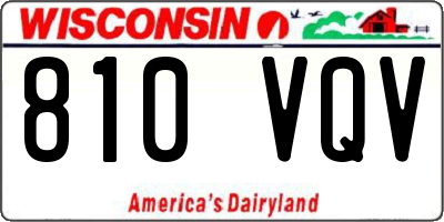 WI license plate 810VQV