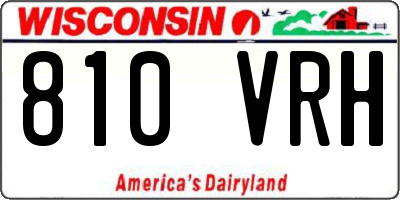 WI license plate 810VRH