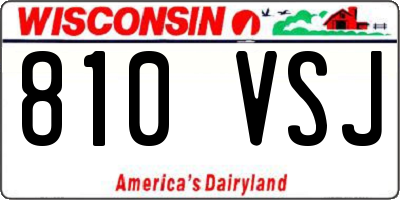 WI license plate 810VSJ