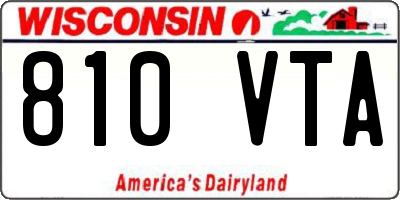 WI license plate 810VTA