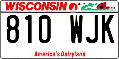 WI license plate 810WJK