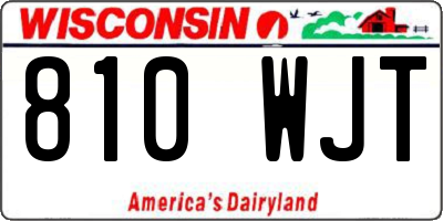 WI license plate 810WJT