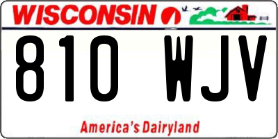 WI license plate 810WJV