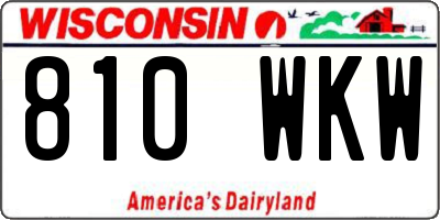 WI license plate 810WKW