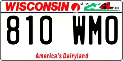 WI license plate 810WMO