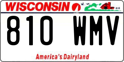WI license plate 810WMV