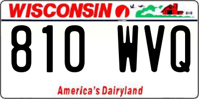 WI license plate 810WVQ