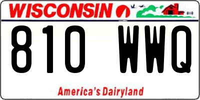 WI license plate 810WWQ