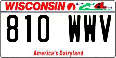 WI license plate 810WWV