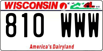 WI license plate 810WWW