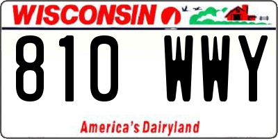 WI license plate 810WWY