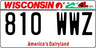 WI license plate 810WWZ