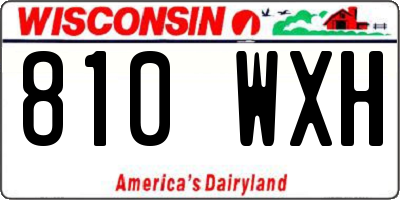 WI license plate 810WXH