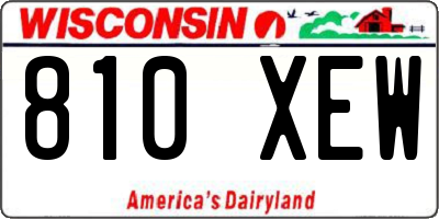 WI license plate 810XEW