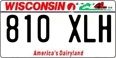 WI license plate 810XLH