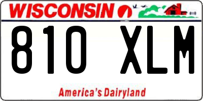 WI license plate 810XLM
