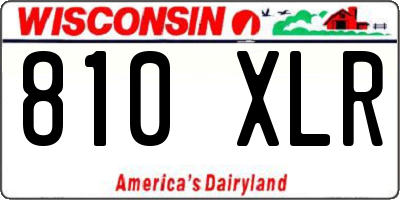 WI license plate 810XLR
