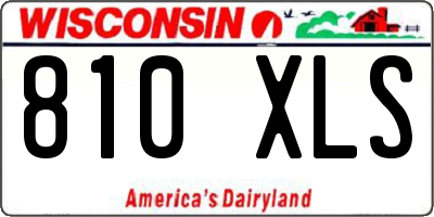 WI license plate 810XLS