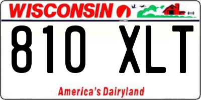 WI license plate 810XLT
