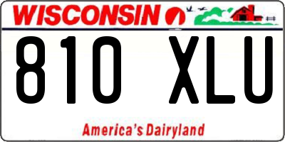 WI license plate 810XLU