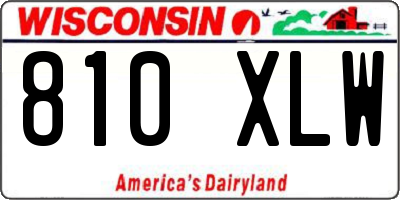 WI license plate 810XLW