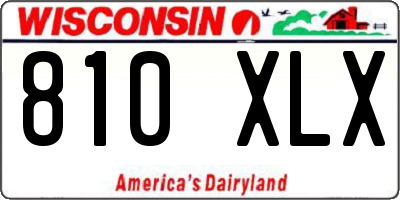WI license plate 810XLX