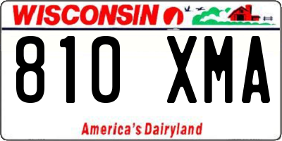 WI license plate 810XMA