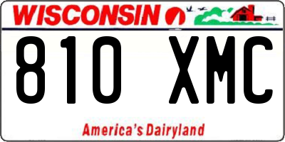 WI license plate 810XMC
