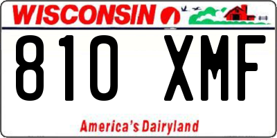 WI license plate 810XMF