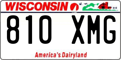 WI license plate 810XMG