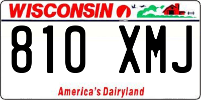 WI license plate 810XMJ
