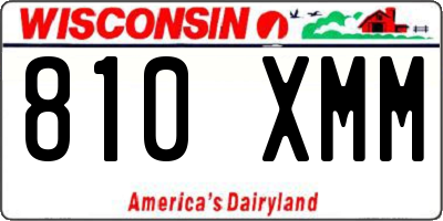 WI license plate 810XMM