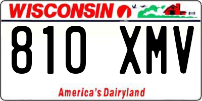WI license plate 810XMV