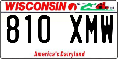 WI license plate 810XMW