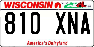 WI license plate 810XNA