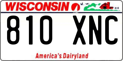 WI license plate 810XNC