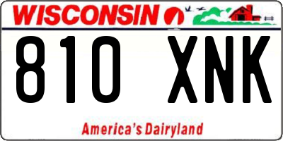 WI license plate 810XNK